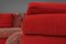 Modular Sofa in Red and Patterned Upholstery from Roche Bobois, 1980s, Set of 6 22