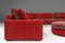 Modular Sofa in Red and Patterned Upholstery from Roche Bobois, 1980s, Set of 6, Image 14