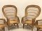 Wicker and Bamboo Armchairs, 1970s, Set of 4 7