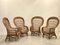 Wicker and Bamboo Armchairs, 1970s, Set of 4, Image 1