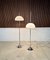 German Height Adjustable Mushroom Floor Lamps with Chromed Tulip Bases, 1960s, Set of 2, Image 10