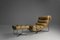 Mid-Century Modern Glasgow Stuhl & Fußhocker von Georges Van Rijck für Beaufort, 2er Set 2