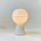 Italian Minimalist Saturn Table Lamp in White Murano Glass, 1970s, Image 4