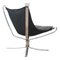 Vintage Scandinavian Modern Chrome & Leather Falcon Chairs by Sigurd Resell, Set of 2, Image 8