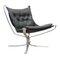 Vintage Scandinavian Modern Chrome & Leather Falcon Chairs by Sigurd Resell, Set of 2 7