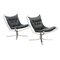 Vintage Scandinavian Modern Chrome & Leather Falcon Chairs by Sigurd Resell, Set of 2, Image 2