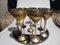 Antique Brass Goblets, 1890s, Set of 8 1