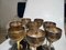 Antique Brass Goblets, 1890s, Set of 8, Image 4