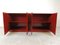 Vintage Red Lacquered Sideboard, 1980s 7