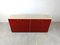 Vintage Red Lacquered Sideboard, 1980s 6