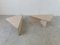 Travertine Triangular Coffee Tables from Up & Up, 1970s, Set of 2, Image 2