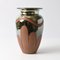 French Art Deco Metallic Glaze Vase, 1930s, Image 3