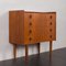 Danish Teak 4 Drawers Dresser with Hidden Vanity, 1960s 1