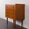 Danish Teak 4 Drawers Dresser with Hidden Vanity, 1960s 6