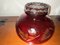 Vintage Bowl Ruby with Enveloped Flowers and Leaves of Badash Crystal 3