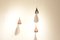 Mid-Century Wandlampe in Tulpenform aus Schwarz Lackiertem Metall & Messing 3