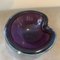 Modernist Blue and Purple Murano Glass Bowl from Seguso, 1970s, Image 6