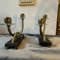 Italian Art Deco Brass, Marble and Glass Table Lamps in the style of Gio Ponti, 1930s, Set of 2 13
