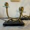 Italian Art Deco Brass, Marble and Glass Table Lamps in the style of Gio Ponti, 1930s, Set of 2 9