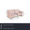 WK 662 Milano 2-Seater Sofa in Pink Lilac Fabric from WK Wohnen 2