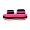 Bombom 3-Seater Sofa in Pink and Black Fabric from Roche Bobois 8