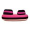 Bombom 3-Seater Sofa in Pink and Black Fabric from Roche Bobois 10