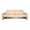 Cream Leather 3-Seater Sofa from FSM 1