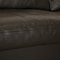 650 Sofa and Stool in Gray Leather, Set of 2 4