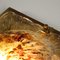 Lampada da soffitto vintage in ottone e vetro soffiato, Italia, anni '80, Immagine 4