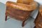 Sillones Club holandeses vintage de cuero en color coñac con reposapiés. Juego de 4, Imagen 2
