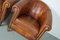 Vintage Dutch Cognac Leather Club Chairs, Set of 2 2