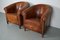 Fauteuils Club Vintage en Cuir Cognac, Pays-Bas, Set de 2 6