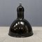 Lámpara colgante Bauhaus de esmalte negro, años 30, Imagen 20
