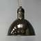 Lámpara colgante Bauhaus de esmalte negro, años 30, Imagen 13
