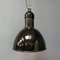 Lámpara colgante Bauhaus de esmalte negro, años 30, Imagen 11
