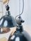 Enamel Factory Lamps, GDR, 1960s, Set of 3, Image 6