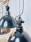 Lámparas de fábrica de la RDA originales esmaltadas, años 60. Juego de 3, Imagen 6