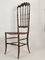 Mid-Century Chiavari Stühle mit Sitz aus Rohrgeflecht, 1955, 2er Set 5