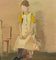 Igor Smekalov, Little Girl in Yellow, Oil, Framed 2