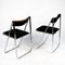 Tamara Folding Chairs in Chrome and Velvet attributed to Arrben, Italy, 1970s, Set of 2 11