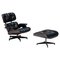 Lounge Chair with Ottoman by Charles and Ray Eames for Herman Miller, USA, 1957, Set of 2 1
