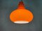 Pendant Lamp in Orange Glass from Peill & Putzler 5