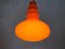 Lampe à Suspension en Verre Orange de Peill and Putzler 4