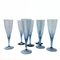 Vintage Blue Champagne Glass from Skruf, Sweden 3