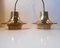 Solid Brass Pendant Lamps by Hans-Agne Jakobsson for Markaryd, 1960s, Set of 2, Image 1