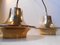 Solid Brass Pendant Lamps by Hans-Agne Jakobsson for Markaryd, 1960s, Set of 2 4