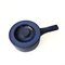 Vintage Kosmos Pot in Blue Glazed Ceramic with Handle and Lid from Gefle, Sweden, Image 1