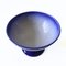 Large Handmade Blue and White Ceramic Bowl on Foot, Sweden 3