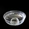 Large Vintage Crystal Bowl on Foot with X Debossed Pattern from Skruf, Image 2
