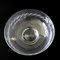 Large Vintage Crystal Bowl on Foot with X Debossed Pattern from Skruf 3